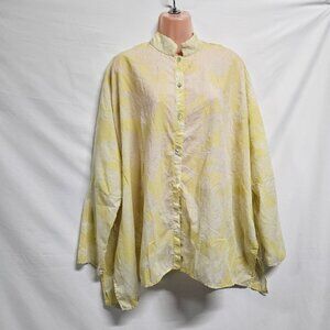 Luna Luz Women Dolman Sleeve Oversized Top Blouse Shirt Size S Floral Cotton